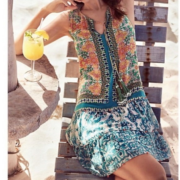 Anthropologie| Hemant & Nandita Moana Silk Small - Picture 1 of 16